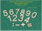 Lernspielzeug Zahlensatz & Rechenzeichen je Ziffer 8x4cm