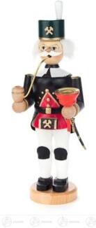 Räuchermann Bergmann mit Kerzenhalter für Kerze d=14mm Breite x Höhe x Tiefe 8 cmx24 cmx8 cm