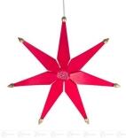 Fensterschmuck Weihnachtsstern einfach rot, elektr. Beleuchtung Breite x Höhe ca 40 cmx40 cm