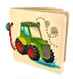 Holzbilderbuch – mit farbigen Fahrzeugmotiven und liebevoller Illustrationen – BxHxT 11 x 9 x 1,5 cm