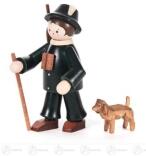 Miniatur Förster mit Hund farbig Höhe ca 6 cm
