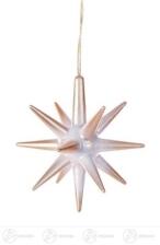 Baumschmuck Behang Stern wei&szlig;/gold (4) Breite x H&ouml;he x Tiefe 5 cmx5 cmx5 cm