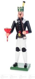 Räuchermann – traditioneller Bergmann mit Helm und Kerzenhalter, naturfarben und detailreich – BxHxT