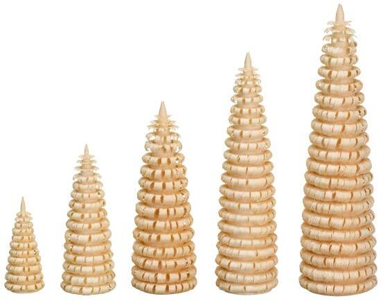 Ringelbaum – Miniatur‑Dekoobjekt – erzgebirgische Holzkunst, naturbelassen – Höhe ca. 8 cm