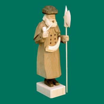Räuchermann – klassischer Nachtwächter mit Laterne und Horn, braun – BxHxT = 8 x 18 x 6 cm