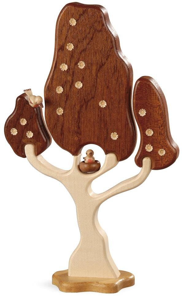 Dekobaum &ndash; toll gestalteter Laubbaum mit V&ouml;geln &ndash; HxB 20 x 20 cm