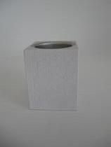 Pyramidenzubehör – weiße Holz-Tülle, detailreich und passgenau für Nr. 70067 – BxHxT = 5 x 6 x 5 cm