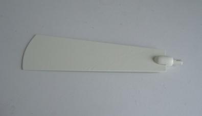 Ersatzteil – weißer Pyramidenflügel für Modell Nr. 70037, aus Holz – BxHxT = 14 x 0 x 4,5 cm