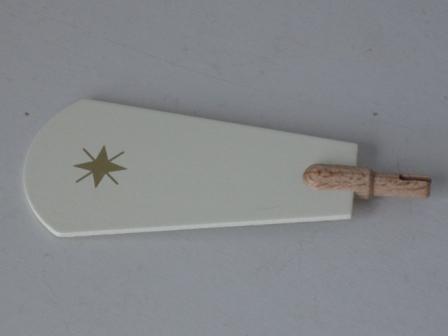 Ersatzteil – zierlicher Pyramidenflügel in Weiß mit goldenen Punkten, passend für Modelle Nr.