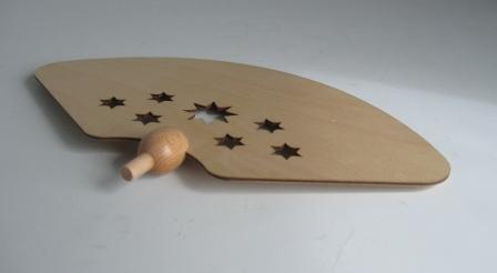 Ersatzteil – naturbelassene Pyramidenflügel für Modelle Nr. 70102/70103, filigran gearbeitet – BxT =