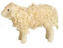 Miniaturfigur – liebevoll gestaltetes Schaf mit naturbelassener Holzstruktur, detailreich – HxB = 2 