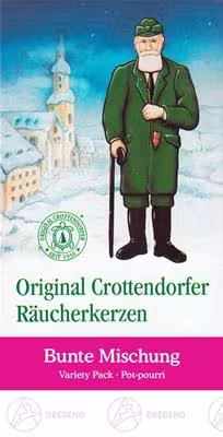 Ersatz-Zubehör – bunte Crottendorfer Räucherkerzen, handgefertigt und traditionell, Höhe 2,6 cm – passend für Räuchermänner und Räucherhäuser - ...