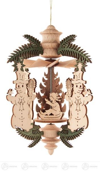 Behang Wärmespiel »Zweig« Winterkinder/Schneemann zum Hängen BxHxT = 10x12,5x10cm