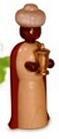 Miniaturfigur König Balthasar bunt HxBxT 6x2,5x1,5cm
