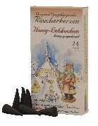 Räucherkerzen Honig-Lebkuchen von KWO Kunstgewerbe-Werkstätten Olbernhau, erzgebirgisch, Packung mit