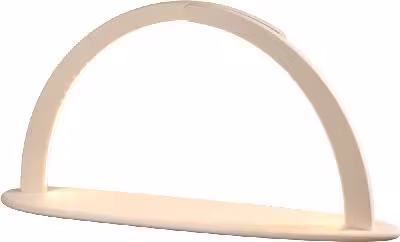 Schwibbogen XXL natur aus Holz unbestückt mit LED Beleuchtung von Seiffener Volkskunst, schlichter