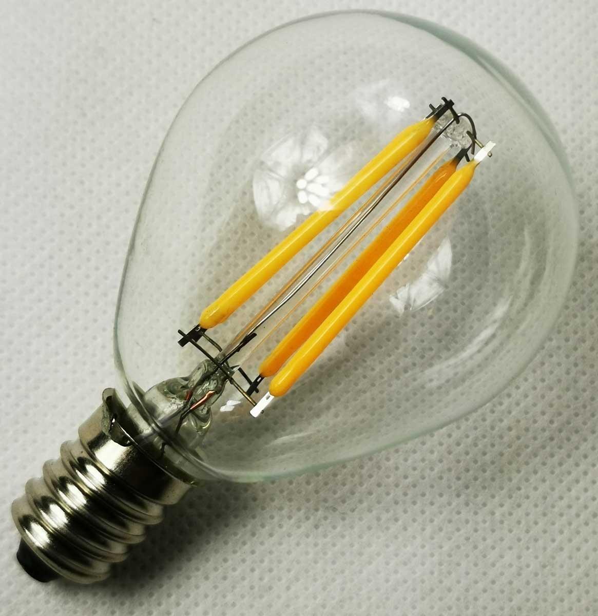 Ersatz-Leuchtmittel &ndash; passend f&uuml;r Saico-Au&szlig;enstern, E14-Fassung, klare wei&szlig;e Farbe, 36 V, 2 W &ndash; BxHxT = 1.4 x 4.2 x 1.4 cm