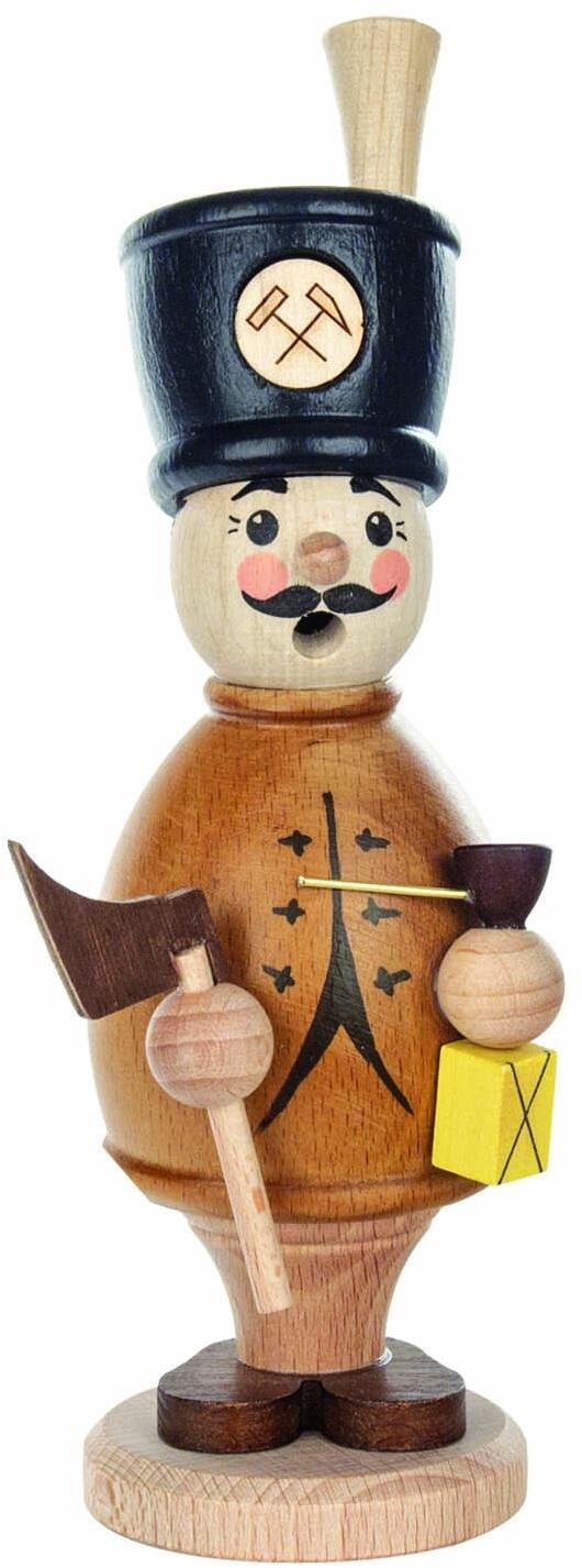 R&auml;ucherfigur - Bergmann mit Laterne farbig - BxHxT 8,5x16x8,5cm