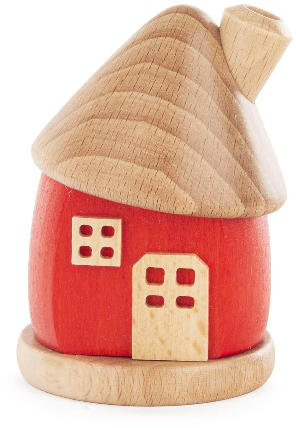 R&auml;ucherhaus rot BxHxT 6,5x9,5x6,5cm