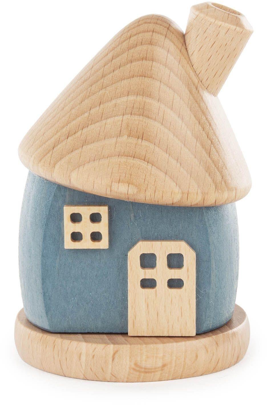 R&auml;ucherhaus blau BxHxT 6,5x9,5x6,5cm