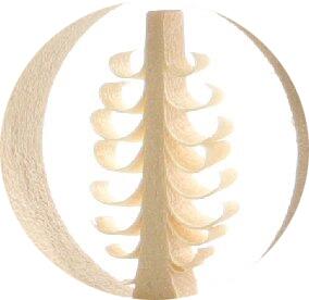 Christbaumspitze - Spanstern und in der Mitte ein gestochenes Bäumchen - Ansicht Detail