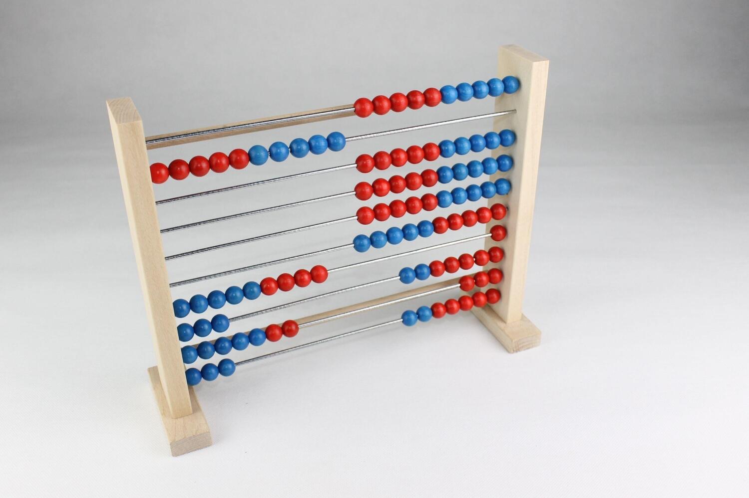 Holzspielzeug - Zählrahmen mit abnehmbaren Füßen BxH 29x23,5cm