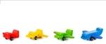 Holzspielzeug Flugzeug Bunte SINA-Flieger von SINA Spielzeug GmbH, farbenfrohe kleine Holzflugzeuge