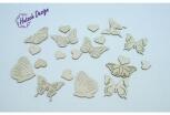 Dekoration Schmetterlinge aus Holz natur BxH 1,5x4,5xcm