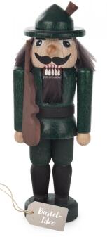 Bastelsatz Nussknacker Jäger grün Höhe 14,5mm