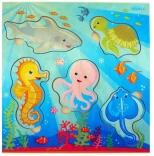 Griffpuzzle – liebevoll gestaltetes Seepferdchen-Motiv – BxHxT 24,5 x 1 x 24,5 cm