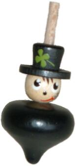 Holzspielzeug - Kreisel mit Gesicht - BxH 6,5x6,5xcm