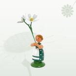 Miniaturfigur Blumenmädchen mit Sternmiere Höhe 12cm