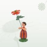 Miniaturfigur Blumenmädchen mit Geum Höhe 12cm