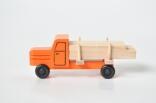 Holzspielzeug Lastenauto Langholz orange HxBxT 3,5x7,5x3cm