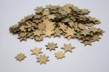 Dekoration Sterne aus Holz ? 17 mm gold BxH 1,7x1,7xcm