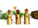 Miniaturfiguren Sternsänger natur Höhe=7cm