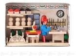 Miniatur Zündholzschachtel Spielzeugmacher Breite x Höhe ca 5,5 cmx4 cm