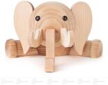 Brillenhalter – humorvoller Elefant aus naturbelassenem Holz, handgefertigt – BxHxT = 17 x 10 x 21,5