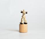 Holzspielzeug Wackelfigur Kuh Höhe=7cm