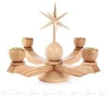 Adventsleuchter klein mit Stern, natur, für Kerzen d=20mm Höhe ca 19 cm