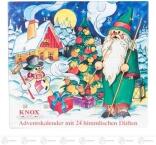 Adventskalender – liebevoll gestaltetes Weihnachtsmotiv mit 24 himmlischen Räucherdüften – BxHxT =