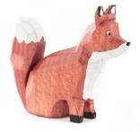 Reifentier – niedlicher, sitzender Fuchs in warmen Brauntönen und Orange – BxHxT = 4.5 x 4 x 1 cm