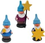 Miniaturfiguren Komplettsatz Zwerge mit Stern (3) BxHxT 3x6x3cm