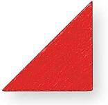 Holzspielzeug Legematerial Rechtw. gleichschenkliges Dreieck Rot 24 Stück LxB 25x25mm