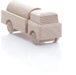 Holzspielzeug - Miniaturfahrzeug Lastenauto Tankauto Natur - HxBxT 3,5x7,5x3cm