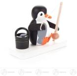 Miniatur Pinguin Angler Höhe ca 4,5 cm
