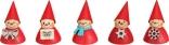 Miniaturfiguren – farbenfrohe, detailreiche Weihnachtswippel mit bunten Accessoires – BxHxT = 4 x 3 