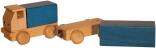 Holzspielzeug Lastzug bunt Länge ca. 15 cm