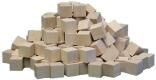 Holzspielzeug - naturgehaltene Holzwürfel 1000 Stück - BxHxT 2x2x2cm