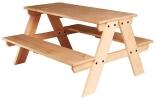 Holzmöbel Picknickbank Maße: L/B/H 90cm/ 85cm/ 50cm<br />Sitzhöhe 35cm